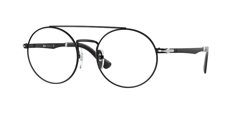 Persol PO2496V Round Eyeglasses 1138-BLACK DEMISHINY 50-18-140 - Color Map black