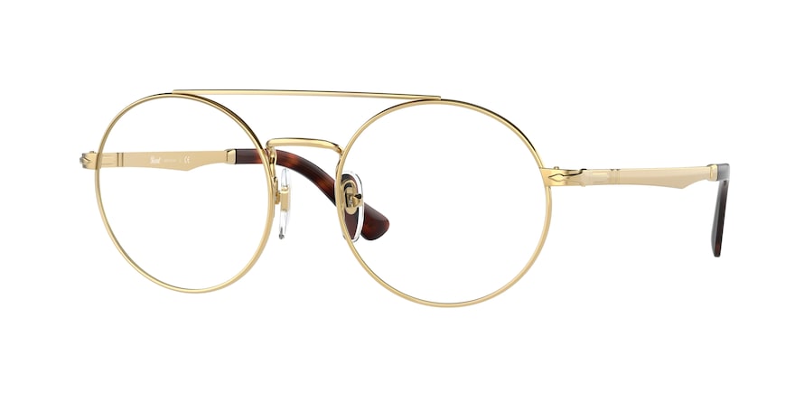 Persol PO2496V Round Eyeglasses 515-GOLD 50-18-140 - Color Map gold