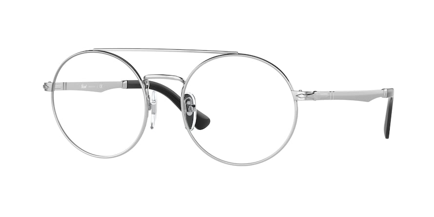 Persol PO2496V Round Eyeglasses 518-SILVER 50-18-140 - Color Map silver