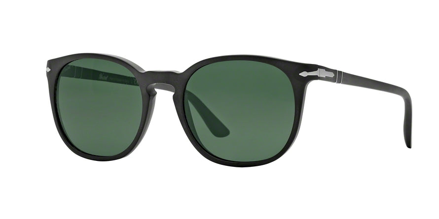 Persol PO3007S Square Sunglasses 900058-MATTE BLACK 53-18-145 - Color Map black