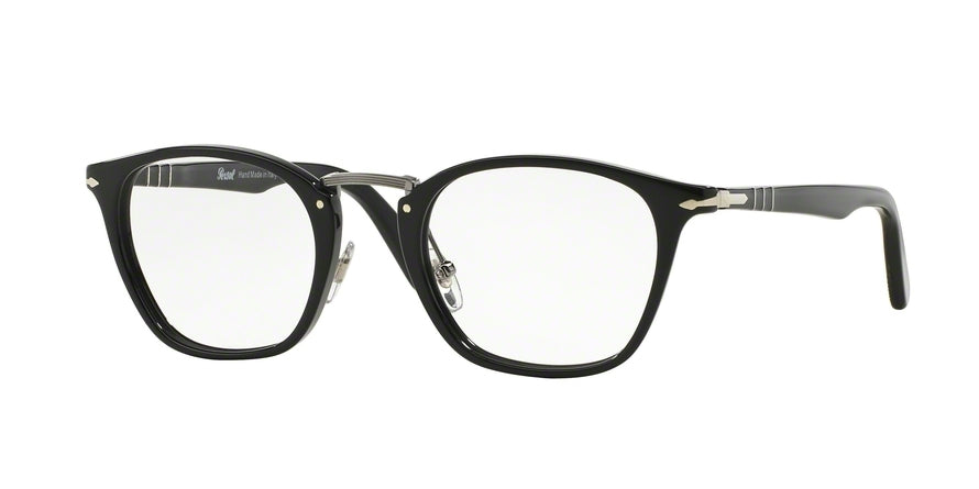 Persol PO3109V Rectangle Eyeglasses 95-BLACK 49-22-145 - Color Map black