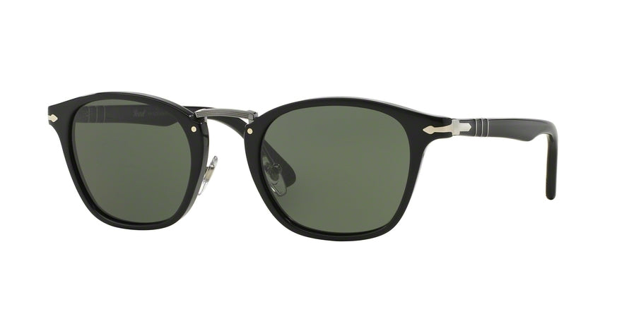 Persol PO3110S Rectangle Sunglasses 95/31-BLACK 51-22-145 - Color Map black