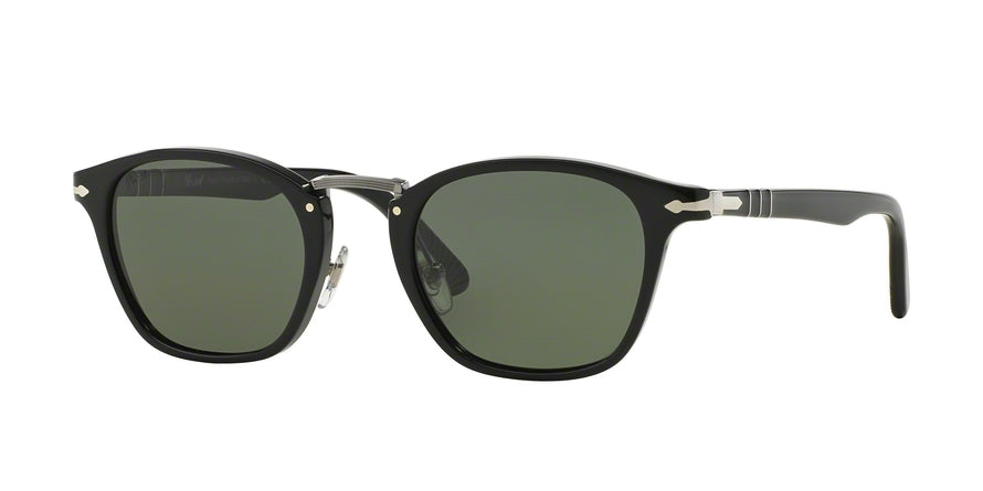 Persol PO3110S Rectangle Sunglasses 95/58-BLACK 51-22-145 - Color Map black