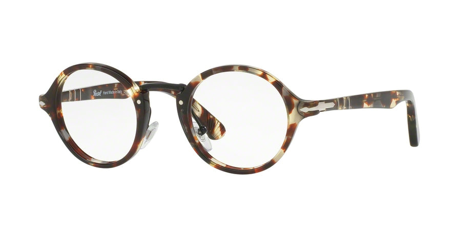 Persol PO3128V Round Eyeglasses  1057-HAVANA GREY-BROWN 46-22-145 - Color Map havana