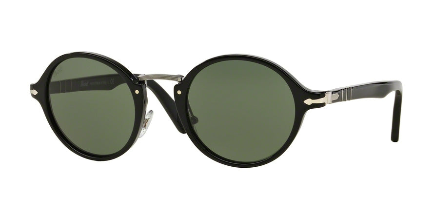 Persol PO3129S Round Sunglasses  95/31-BLACK 48-22-145 - Color Map black