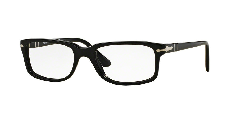 Persol PO3130V Rectangle Eyeglasses 95-BLACK 54-18-145 - Color Map black