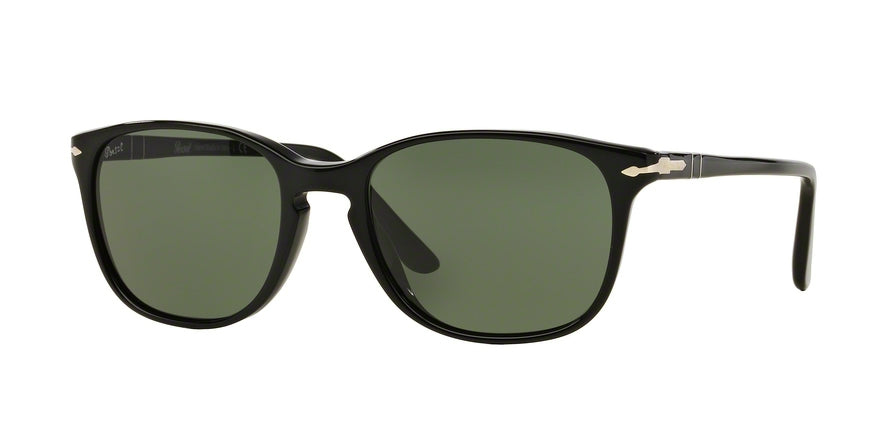 Persol PO3133S Square Sunglasses  901431-BLACK 52-18-145 - Color Map black