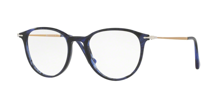 Persol PO3147V Phantos Eyeglasses  1053-STRIPED BLUE 50-19-140 - Color Map blue