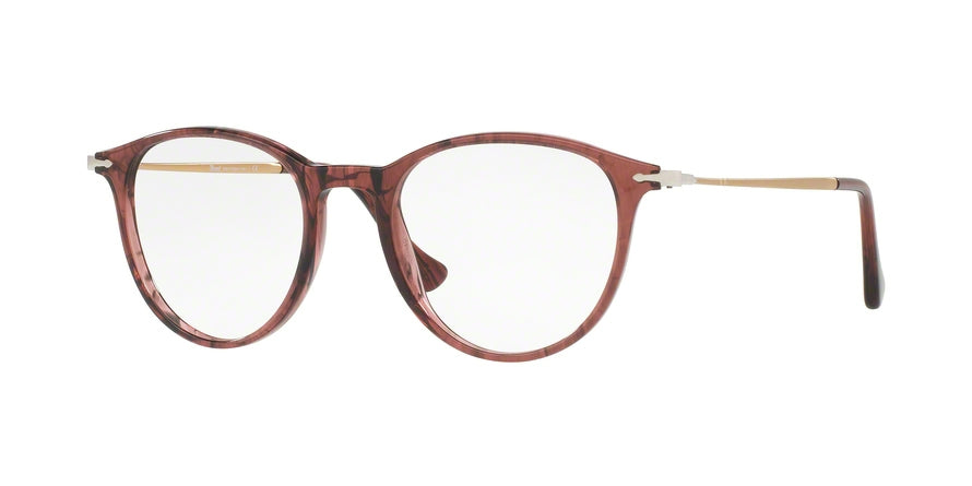 Persol PO3147V Phantos Eyeglasses  1054-STRIPED CHERRY 50-19-140 - Color Map red