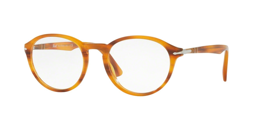 Persol PO3162V Phantos Eyeglasses  960-STRIPPED BROWN 50-20-145 - Color Map havana