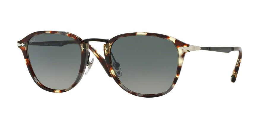 Persol PO3165S Square Sunglasses  105771-HAVANA-GREY-BROWN 52-22-145 - Color Map multi