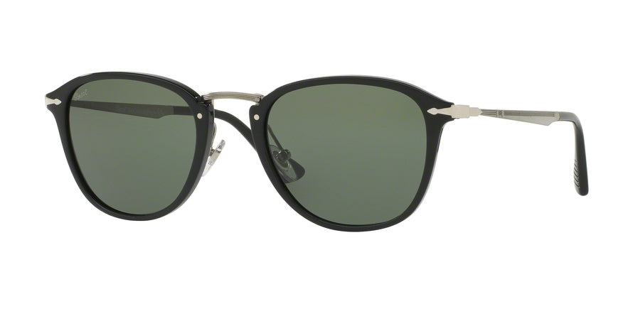 Persol PO3165S Square Sunglasses 95/31-BLACK 52-22-145 - Color Map black