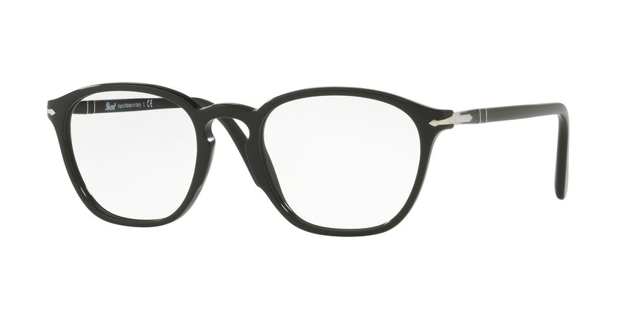 Persol PO3178V Rectangle Eyeglasses 95-BLACK 52-20-145 - Color Map black