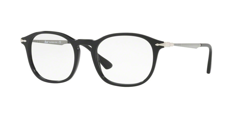 Persol PO3179V Rectangle Eyeglasses 95-BLACK 51-19-145 - Color Map black