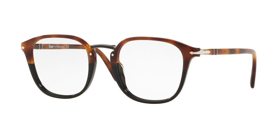 Persol PO3187V Phantos Eyeglasses  1089-TORTOISE BROWN BLACK 49-21-145 - Color Map havana