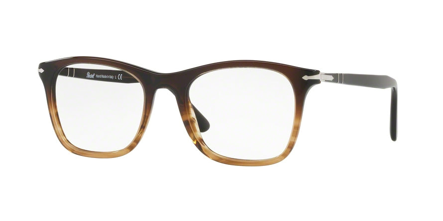 Persol PO3188V Square Eyeglasses 1026-BROWN TORTOISE 53-19-145 - Color Map brown