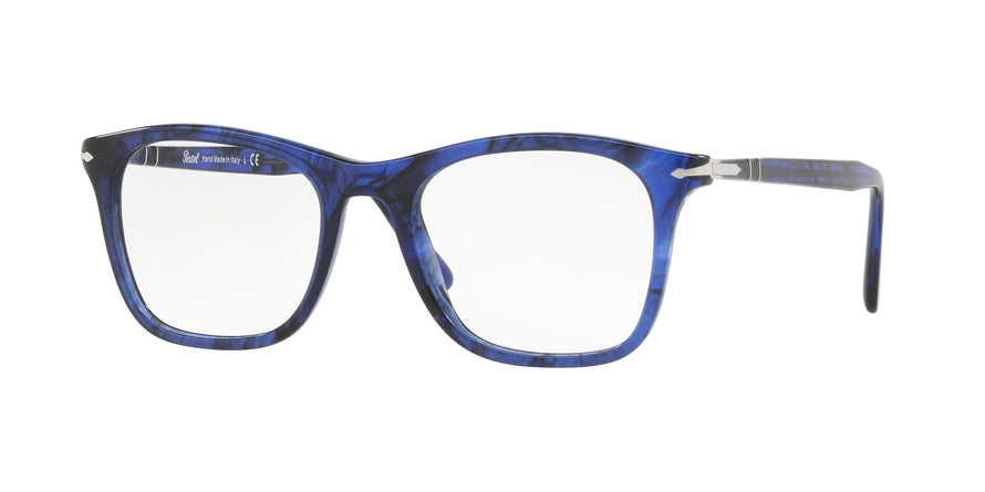 Persol PO3188V Square Eyeglasses 1053-STRIPPED BLUE 53-19-145 - Color Map blue