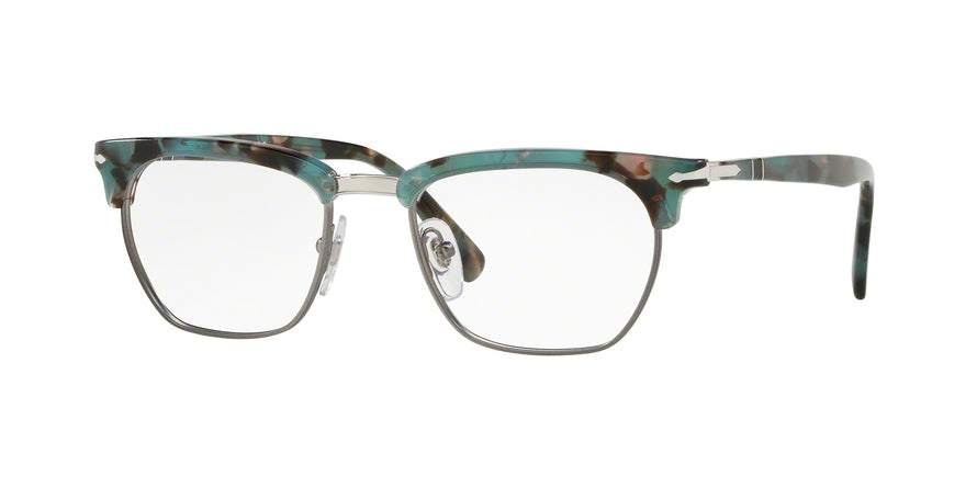 Persol PO3196V Butterfly Eyeglasses 1070-AZURE TORTOISE 53-19-145 - Color Map light blue