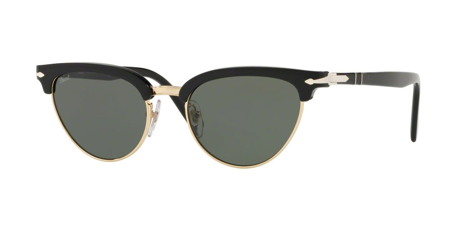 Persol PO3198S Cat Eye Sunglasses  95/31-BLACK 51-19-145 - Color Map black