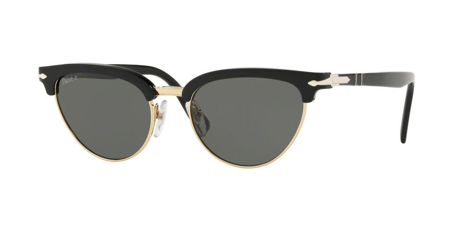 Persol PO3198S Cat Eye Sunglasses  95/58-BLACK 51-19-145 - Color Map black