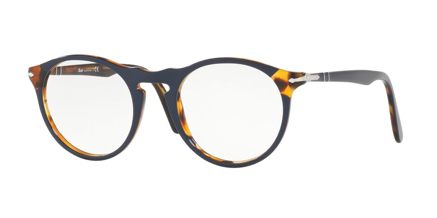 Persol PO3201V Phantos Eyeglasses 1095-BLUE/HAVANA 49-21-145 - Color Map black