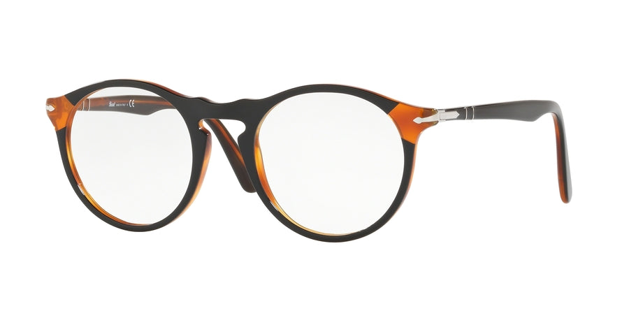 Persol PO3201V Phantos Eyeglasses 1096-BLACK & HAVANA 51-21-145 - Color Map black
