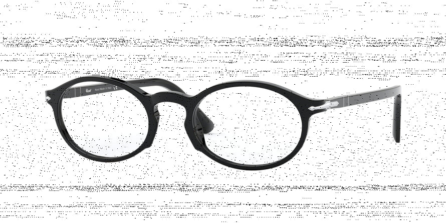Persol PO3219V Oval Eyeglasses 95-BLACK 50-20-145 - Color Map black