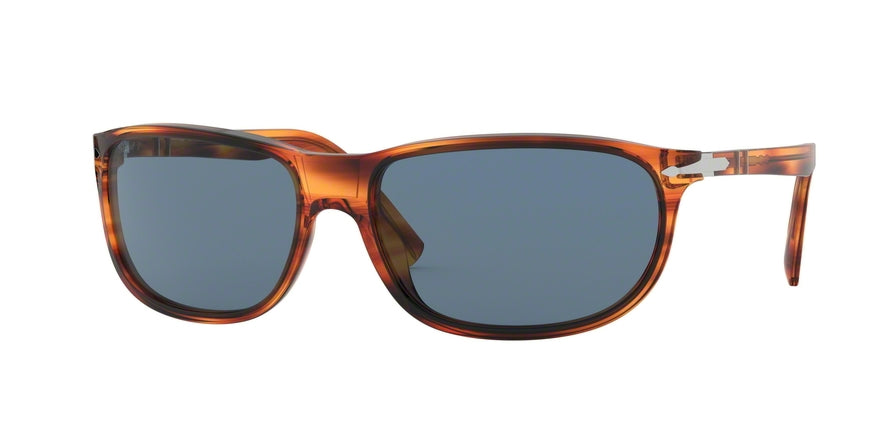 Persol PO3222S Pillow Sunglasses  960/56-STRIPED BROWN 62-17-135 - Color Map brown