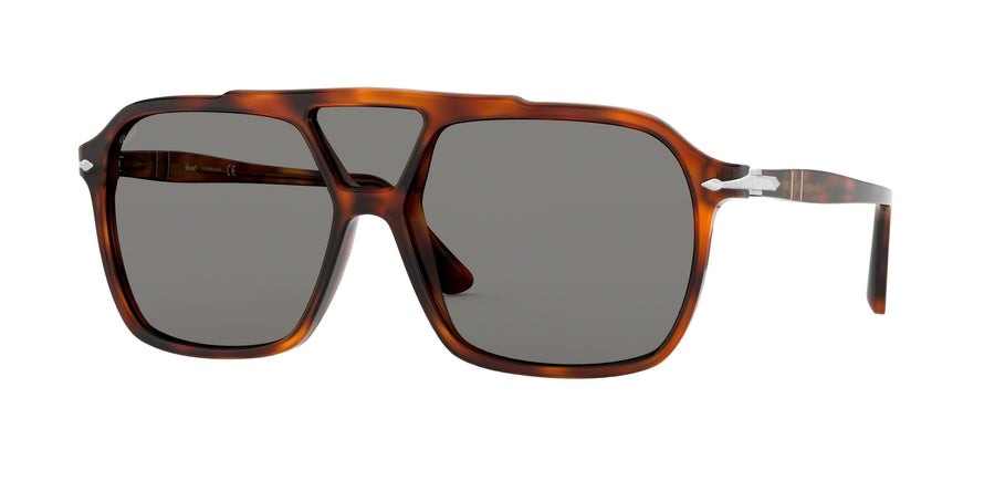 Persol PO3223S Square Sunglasses 1101R5-TORTOISE BROWN 59-14-145 - Color Map havana