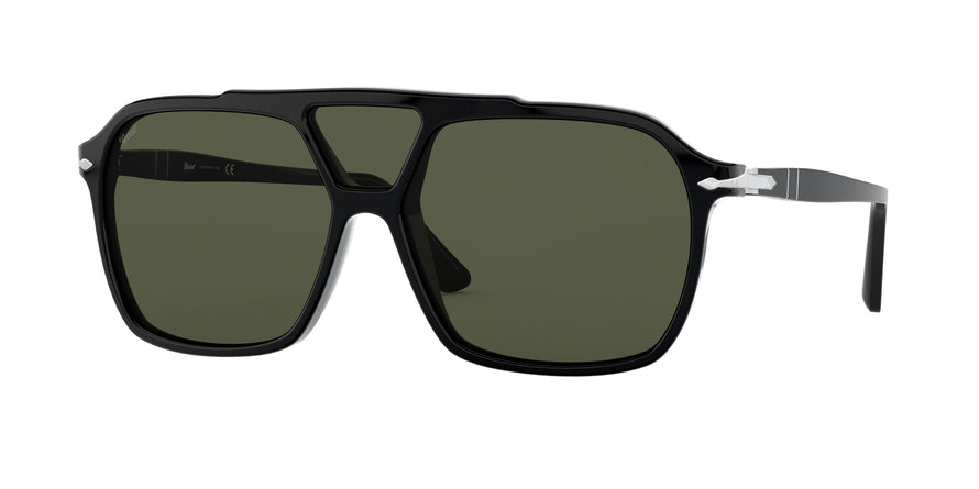 Persol PO3223S Square Sunglasses 95/31-BLACK 59-14-145 - Color Map black