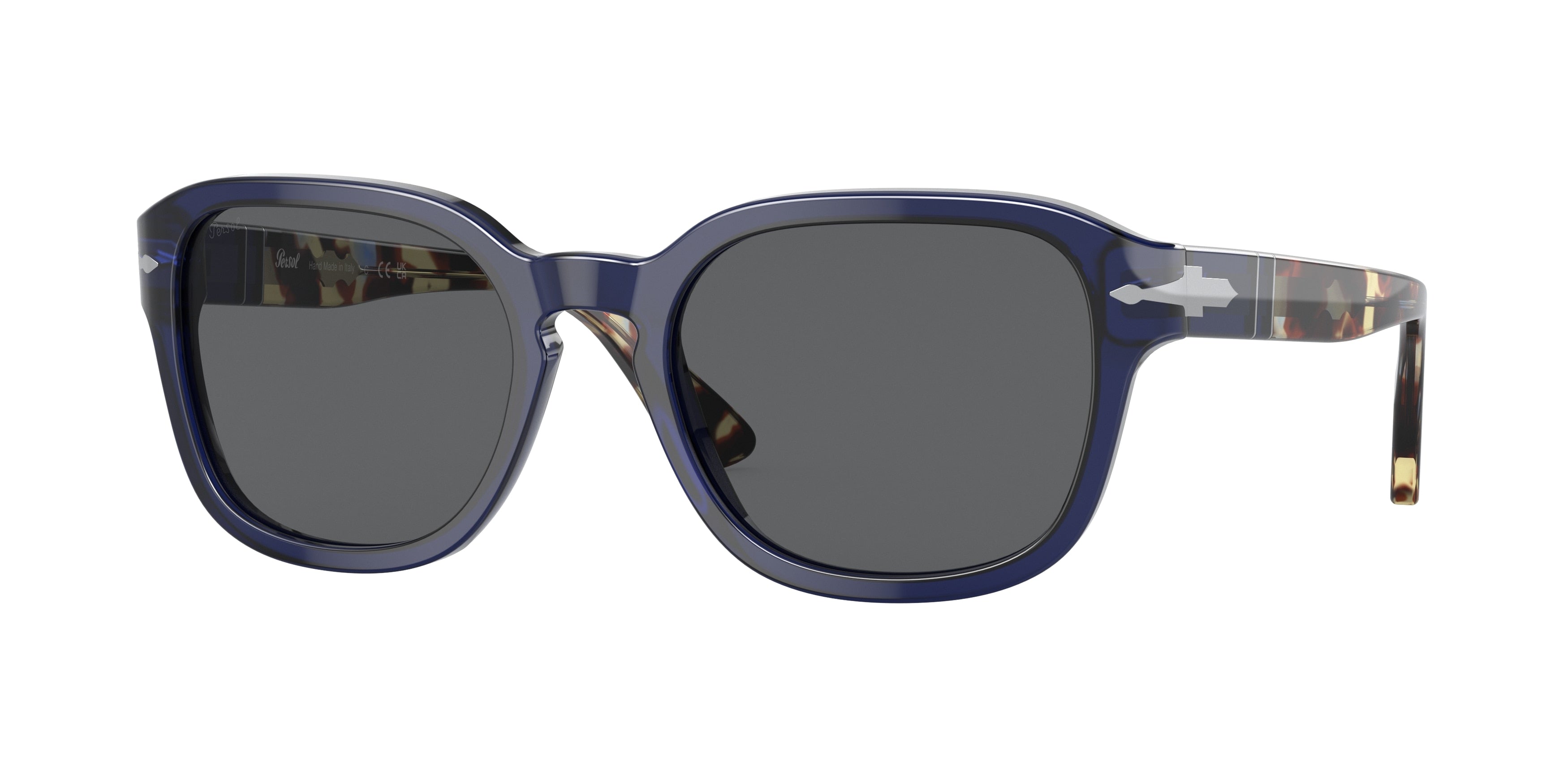 Persol PO3305S Oval Sunglasses 1183B1-Opal Blue 54-145-20 - Color Map Blue