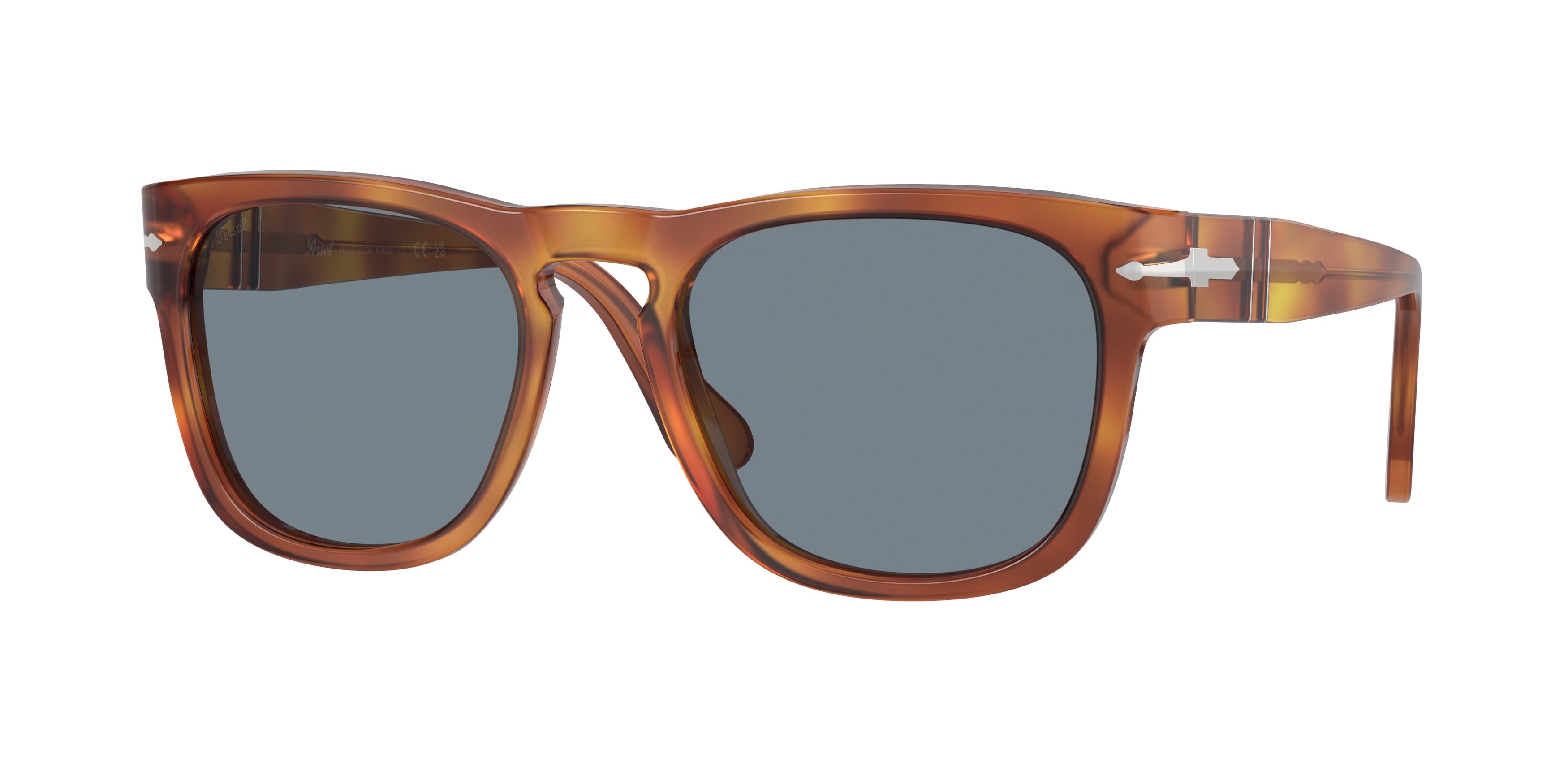 Persol ELIO PO3333S Square Sunglasses 96/56-Terra Di Siena 54-145-20 - Color Map Brown