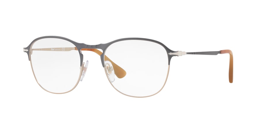 Persol PO7007V Square Eyeglasses 1071-GREY/LIGHT BROWN 51-19-145 - Color Map blue