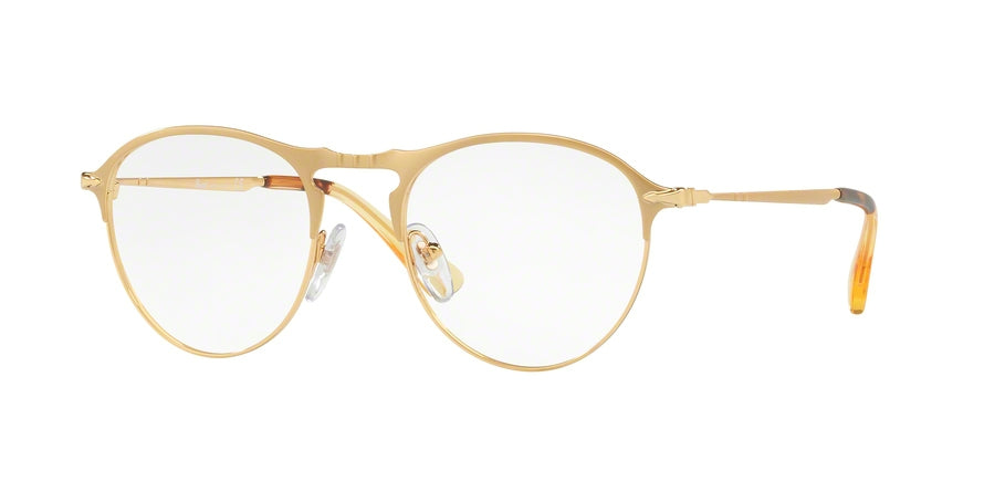 Persol PO7092V Square Eyeglasses 1069-MATTE GOLD/GOLD 50-19-145 - Color Map gold