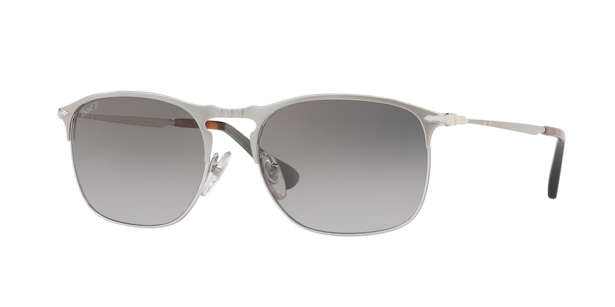 Persol PO7359S Pilot Sunglasses 1068M3-MATTE SILVER/SILVER 55-18-145 - Color Map silver