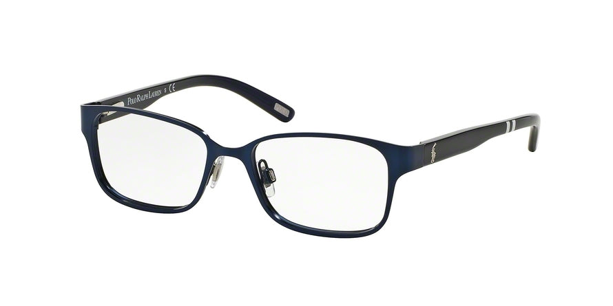 Polo Prep PP8032 Rectangle Eyeglasses  481-MATTE NAVY 46-15-125 - Color Map blue