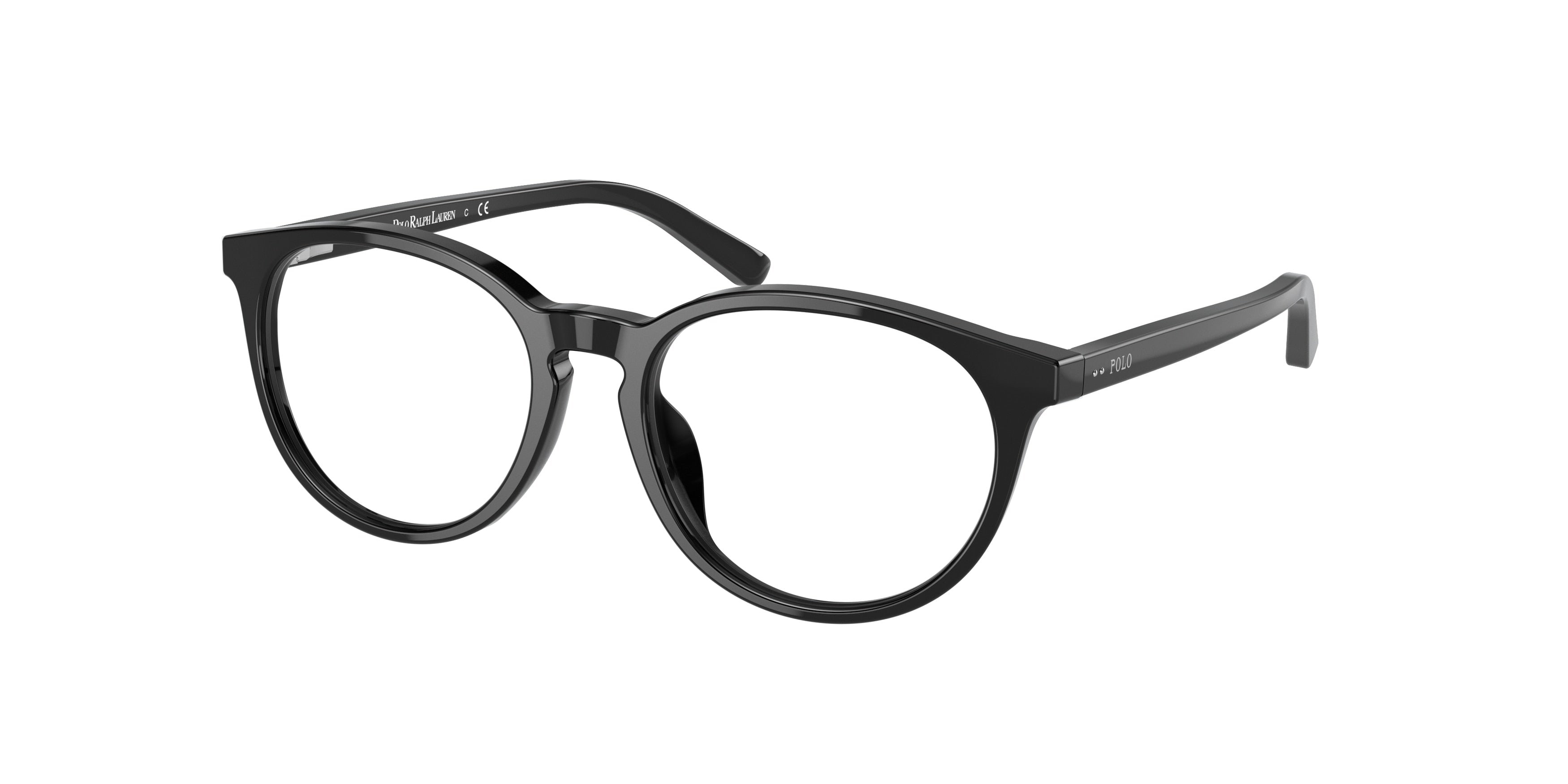 Polo Prep PP8544U Phantos Eyeglasses  5001-Shiny Black 48-130-16 - Color Map Black