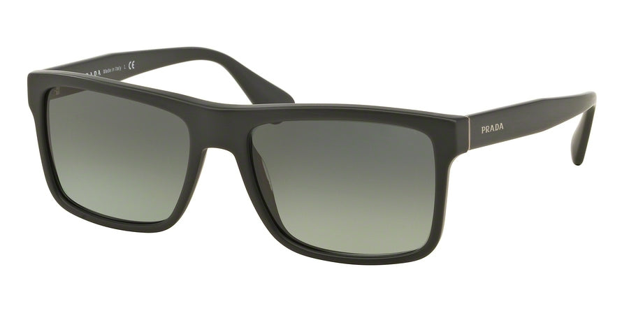 Prada PR01SS Rectangle Sunglasses TV42D0-BRUSHED MATTE GREY 57-18-145 - Color Map grey