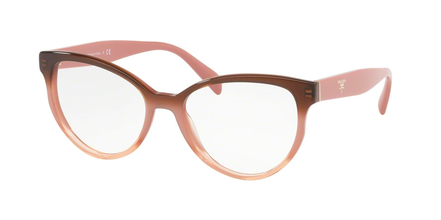 Prada HERITAGE PR01UVF Pillow Eyeglasses VX51O1-GRADIENT BORDEAUX 54-17-140 - Color Map bordeaux