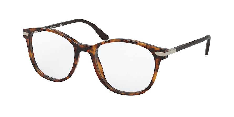 Prada PR02WVF Phantos Eyeglasses 08F1O1-HAVANA 54-19-145 - Color Map havana