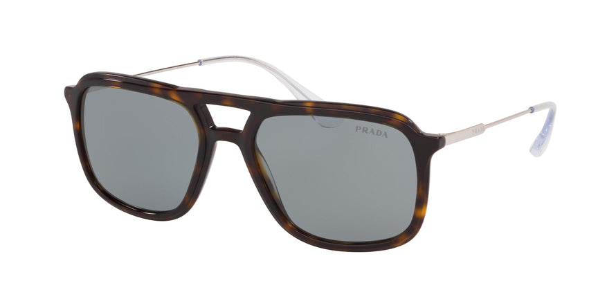 Prada CONCEPTUAL PR06VSF Pillow Sunglasses 2AU3C2-HAVANA 57-18-145 - Color Map havana