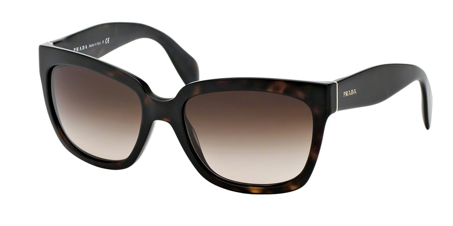 Prada PR07PS Square Sunglasses 2AU6S1-HAVANA 56-18-140 - Color Map brown