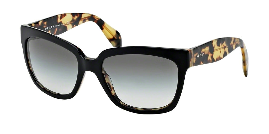 Prada PR07PS Square Sunglasses NAI0A7-TOP BLACK/MEDIUM HAVANA 56-18-140 - Color Map black