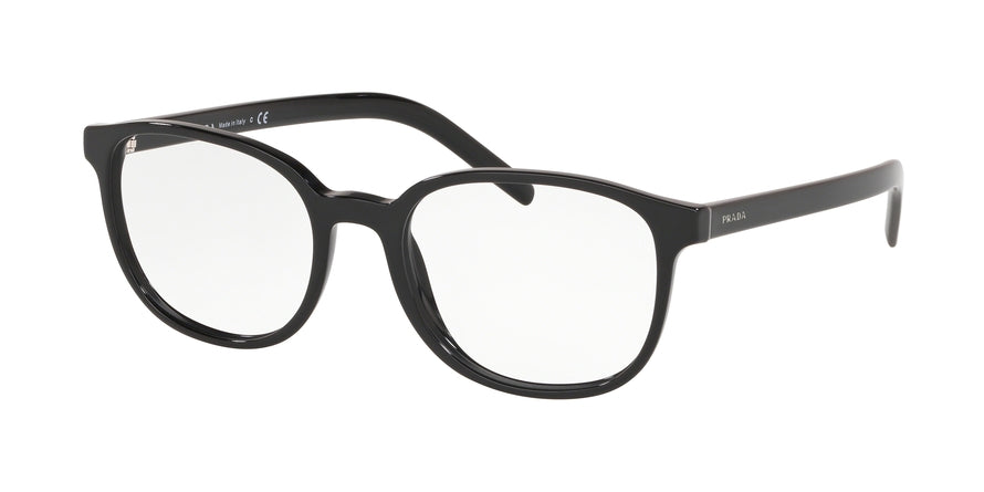 Prada CONCEPTUAL PR07XVF Square Eyeglasses 1AB1O1-BLACK 54-19-145 - Color Map black