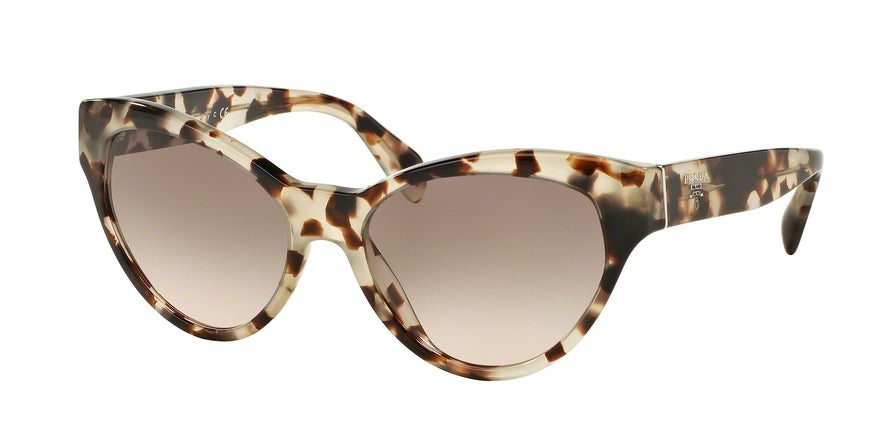 Prada PR08SS Cat Eye Sunglasses UAO4K0-SPOTTED OPAL BROWN 55-17-140 - Color Map brown
