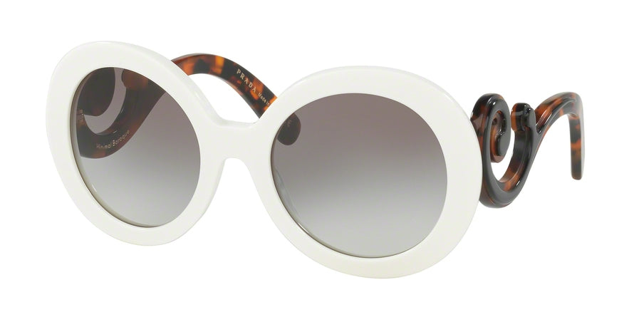 Prada PR08TSF Round Sunglasses VAG0A7-IVORY 55-22-135 - Color Map ivory