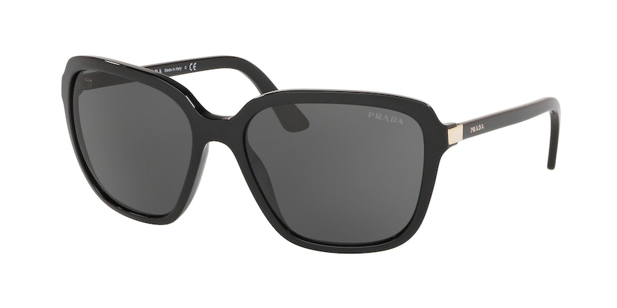 Prada HERITAGE PR10VS Pillow Sunglasses  1AB5S0-BLACK 58-17-130 - Color Map black