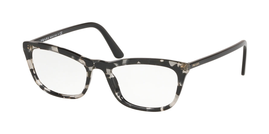 Prada CONCEPTUAL PR10VVF Pillow Eyeglasses 5281O1-GREY HAVANA 54-18-145 - Color Map grey