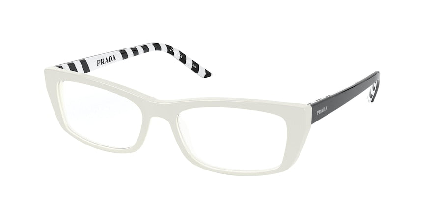 Prada PR10XV Rectangle Eyeglasses 7S31O1-IVORY 54-17-140 - Color Map ivory