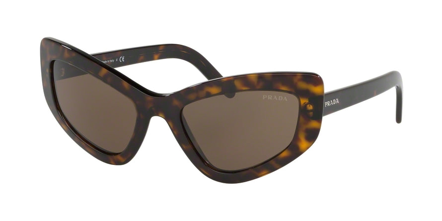 Prada CATWALK PR11VSF Cat Eye Sunglasses 2AU8C1-HAVANA 55-23-140 - Color Map havana